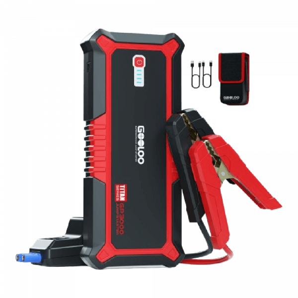 GOOLOO Portable Lithium Jump Starter 3000A Peak Car Starter for Up to 9L Gas or 7L Diesel Engine 12V Car Battery Booster Pack