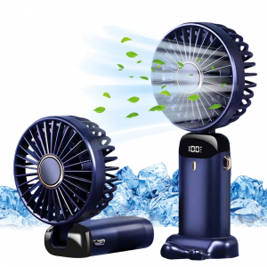Jsdoin Hand Held Fan,Portable Handheld USB Rechargeable Fans with 5 Speeds