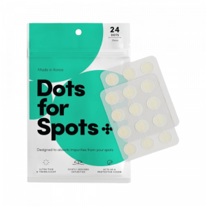 Dots for Spots Pimple Patches - Pack of 24 Translucent Hydrocolloid Spot Treatment Stickers for Face