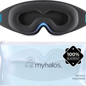 MyHalos® 100% Blackout Sleep Masks for Women & Men
