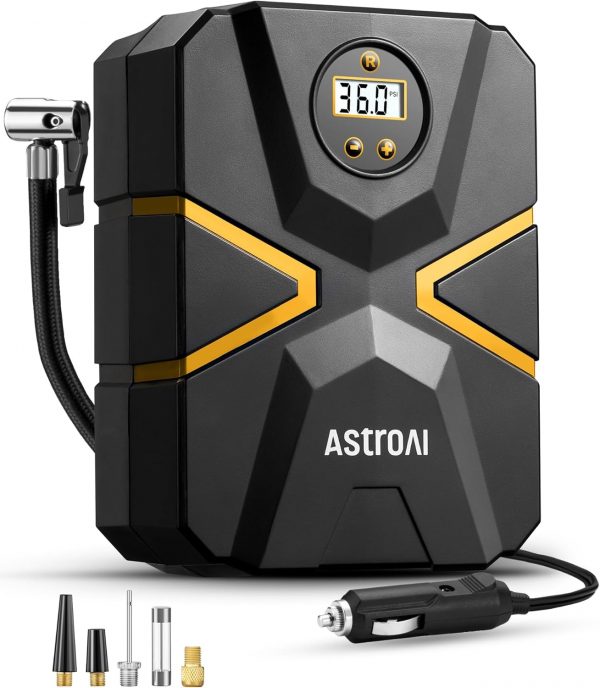 AstroAI Tyre Inflator Air Compressor 12V DC, Digital Car Tyre Pump 150 - Image 5