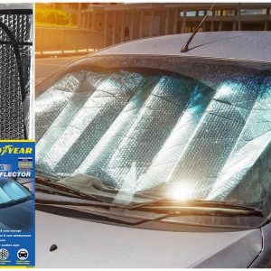 Goodyear Folding Windshield Sun Shade 130 * 60cm – Durable UV & Heat Blocker