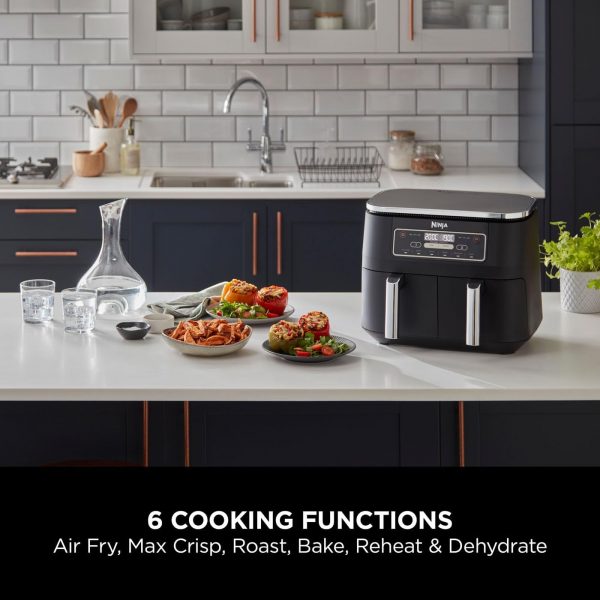 Ninja Foodi Dual Zone Digital Air Fryer, 2 Drawers, 7.6L, 6-in-1 - Image 4