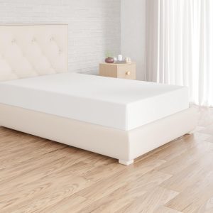 Basics Soft Microfibre Single Fitted Sheet, Deep Pocket 12 inch (30 cm), White
