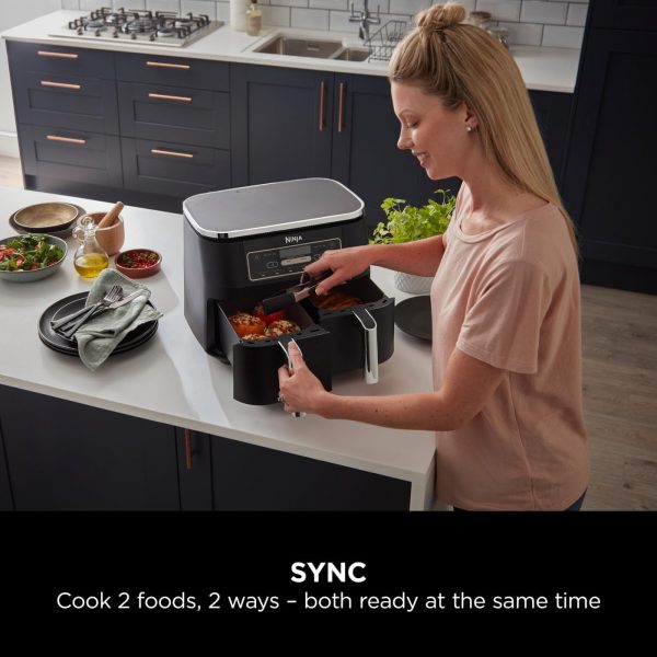 Ninja Foodi Dual Zone Digital Air Fryer, 2 Drawers, 7.6L, 6-in-1 - Image 5
