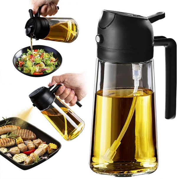 TrendPlain 16oz/470ml Glass Olive Oil Sprayer for Cooking - Image 2