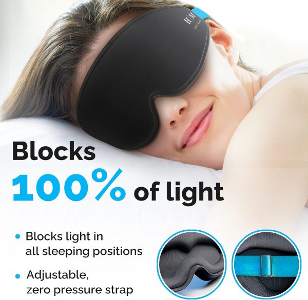 MyHalos® 100% Blackout Sleep Masks for Women & Men - Image 3