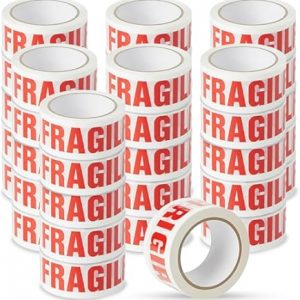 NEW BIG 36 Rolls Of FRAGILE Packing Tape 48mmx 66m PACKAGING SEALING TAPE S247