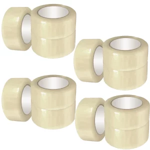 CLEAR PACKING TAPE PARCEL STRONG 48MM X 66M BOX SEALING SELLOTAPE PACKAGING