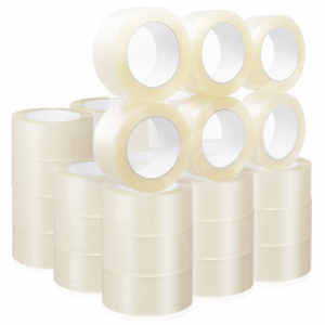 CLEAR PACKING TAPE PARCEL STRONG 48MM X 66M BOX SEALING SELLOTAPE PACKAGING