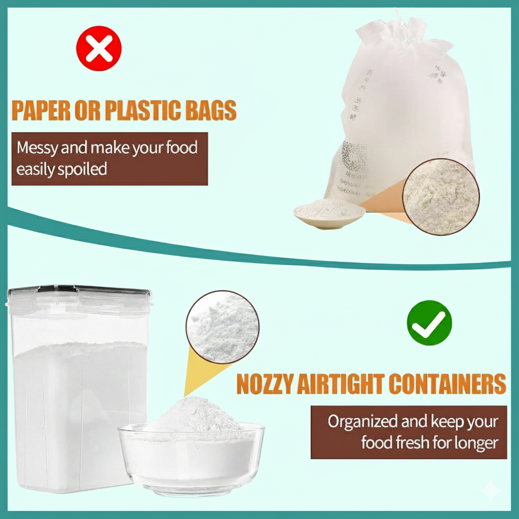 Airtight Food Storage Container Set Kitchen Pantry Organization Cereal 24 Piece - Image 2
