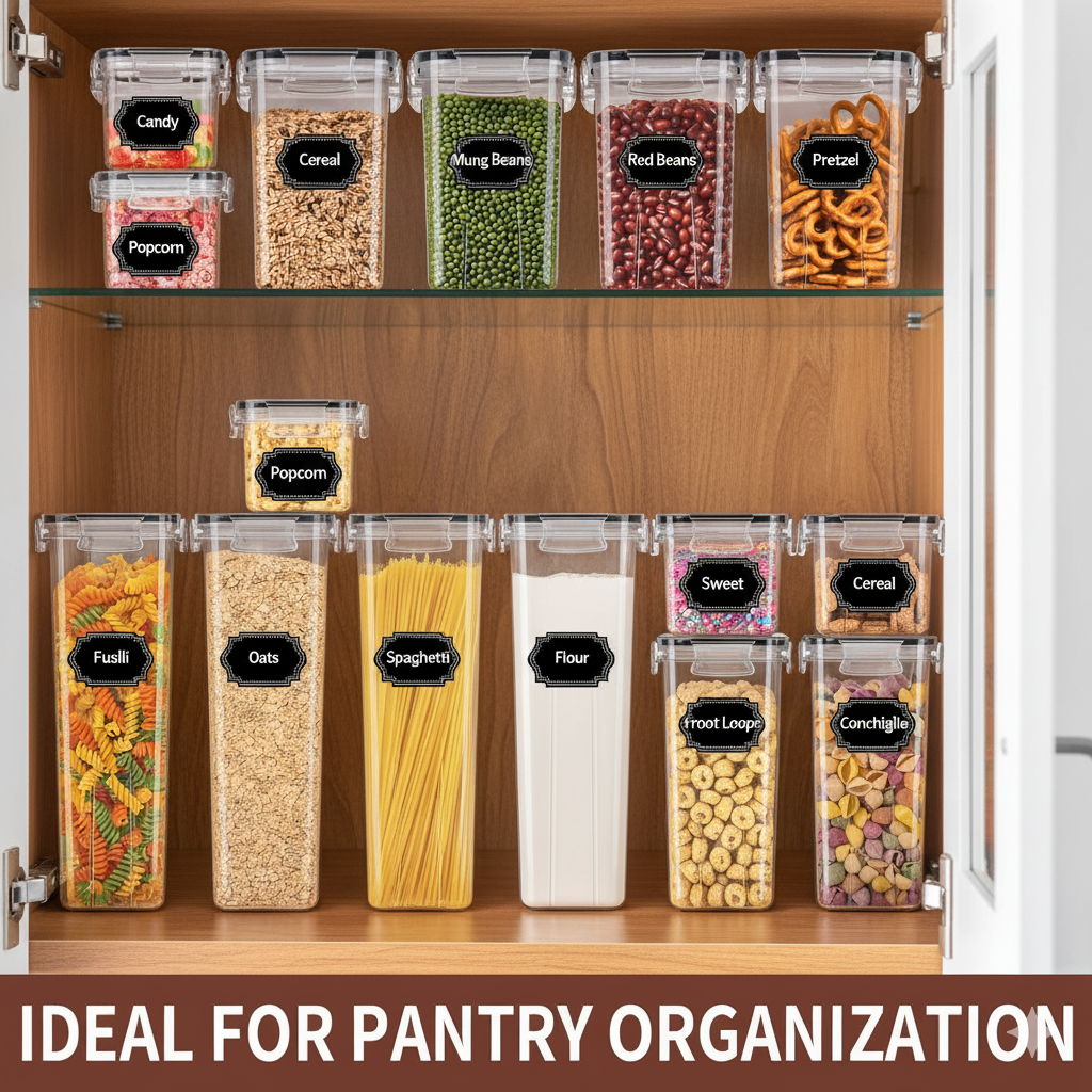 Airtight Food Storage Container Set Kitchen Pantry Organization Cereal 24 Piece - Image 4
