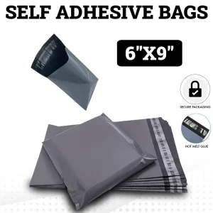 Strong Plastic Grey Mailing Bags Uses For Parcels, Shippings - Next Day Delivery 100 packs with sizes 6x9